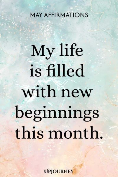 My life is filled with new beginnings this month.
