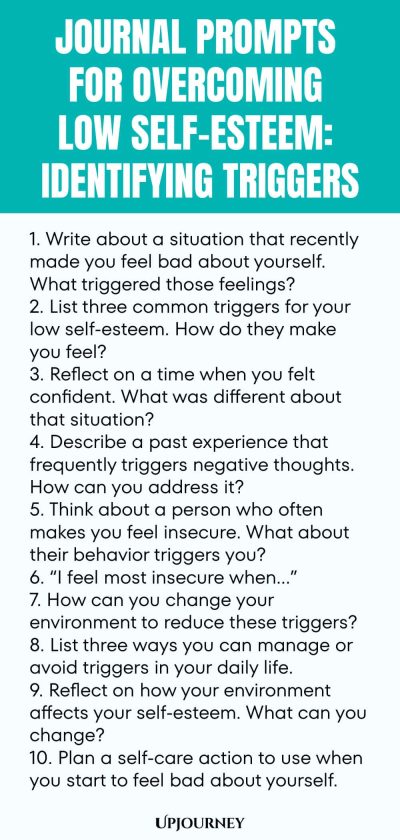 Journal Prompts for Overcoming Low Self-Esteem: Identifying Triggers