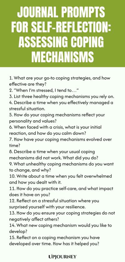 Journal Prompts for Self-Reflection: Assessing Coping Mechanisms