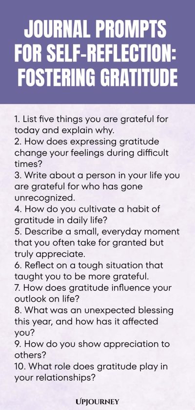 Journal Prompts for Self-Reflection: Fostering Gratitude