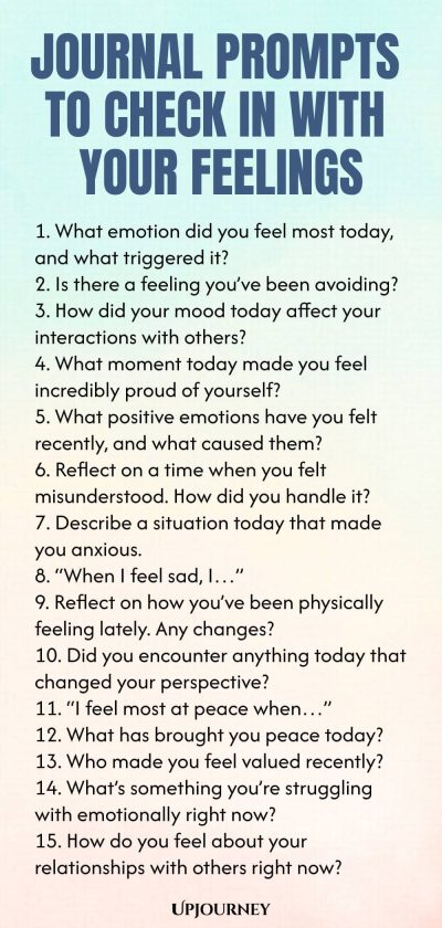 Journal Prompts to Check In With Your Feelings