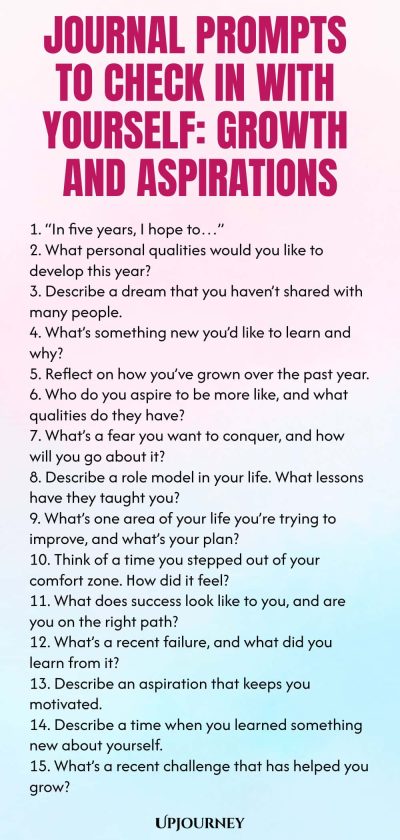 Journal Prompts to Check In With Yourself: Growth and Aspirations
