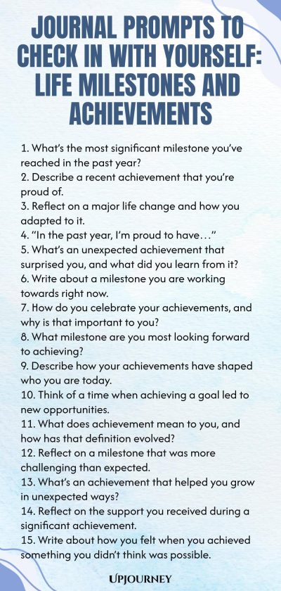 Journal Prompts to Check In With Yourself: Life Milestones and Achievements