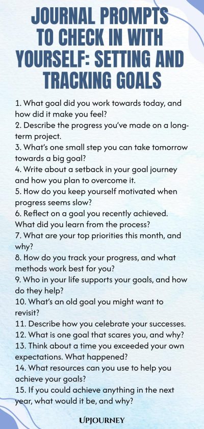 Journal Prompts to Check In With Yourself: Setting and Tracking Goals